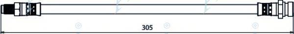 APEC BRAKING HOS3912 Гальмівний шланг