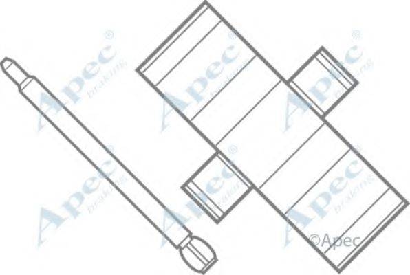APEC BRAKING KIT252 Комплектуючі, гальмівні колодки
