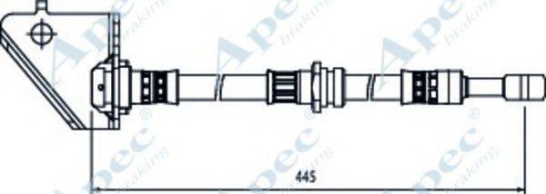 APEC BRAKING HOS4022 Гальмівний шланг