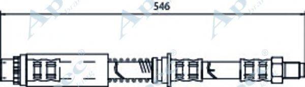 APEC BRAKING HOS4047 Гальмівний шланг