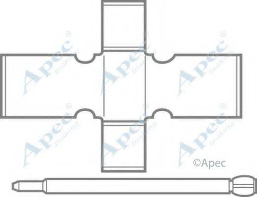 APEC BRAKING KIT272 Комплектуючі, гальмівні колодки