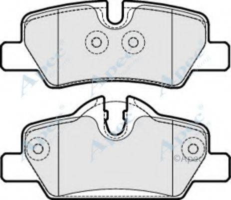 APEC BRAKING PAD2029 Комплект гальмівних колодок, дискове гальмо