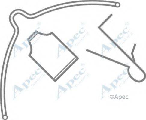 APEC BRAKING KIT285 Комплектуючі, гальмівні колодки