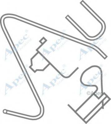 APEC BRAKING KIT288 Комплектуючі, гальмівні колодки