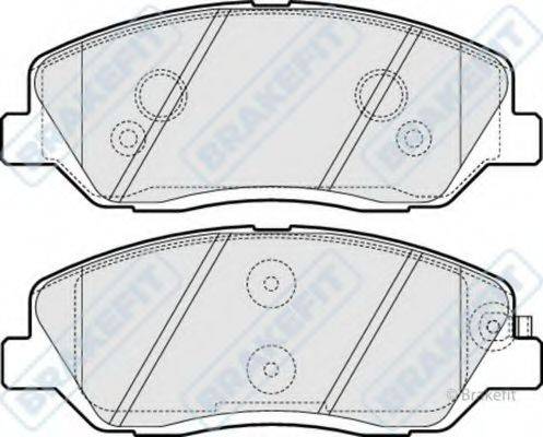 APEC BRAKING PD3222 Комплект гальмівних колодок, дискове гальмо