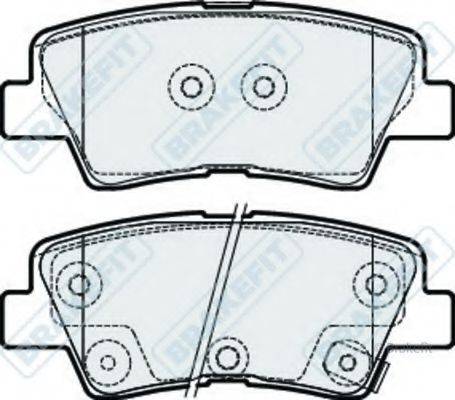 APEC BRAKING PD3287 Комплект гальмівних колодок, дискове гальмо