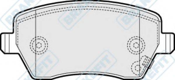 APEC BRAKING PD3135 Комплект гальмівних колодок, дискове гальмо