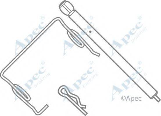 APEC BRAKING KIT313 Комплектуючі, гальмівні колодки