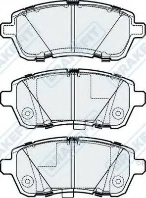 APEC BRAKING PD3283 Комплект гальмівних колодок, дискове гальмо