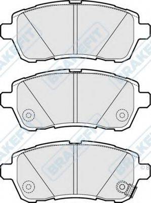 APEC BRAKING PD3116 Комплект гальмівних колодок, дискове гальмо