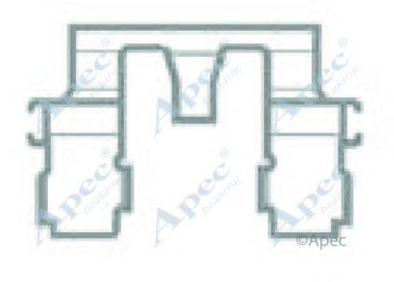 APEC BRAKING KIT413 Комплектуючі, гальмівні колодки