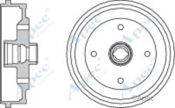 APEC BRAKING DRM9107 Гальмівний барабан