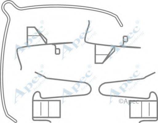 APEC BRAKING KIT441 Комплектуючі, гальмівні колодки