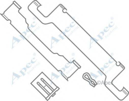 APEC BRAKING KIT556 Комплектуючі, гальмівні колодки