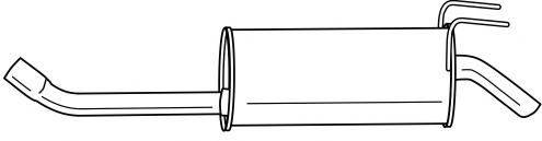 SIGAM 13685 Глушник вихлопних газів кінцевий