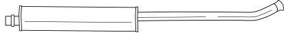 SIGAM 20445 Середній глушник вихлопних газів