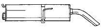 SIGAM 20633 Глушник вихлопних газів кінцевий