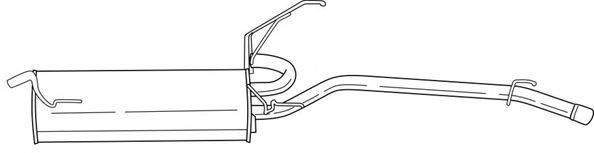 SIGAM 21620 Глушник вихлопних газів кінцевий
