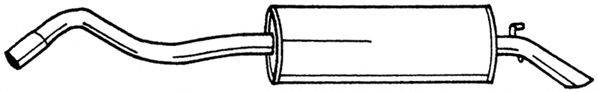 SIGAM 25632 Глушник вихлопних газів кінцевий