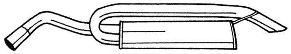SIGAM 25657 Глушник вихлопних газів кінцевий