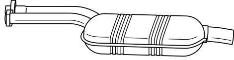SIGAM 35449 Середній глушник вихлопних газів