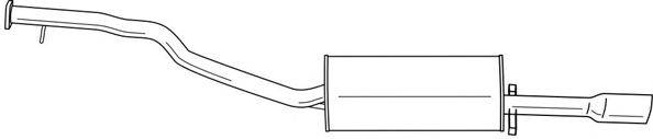 SIGAM 39607 Глушник вихлопних газів кінцевий