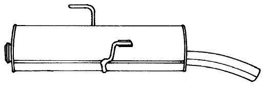 SIGAM 45670 Глушник вихлопних газів кінцевий