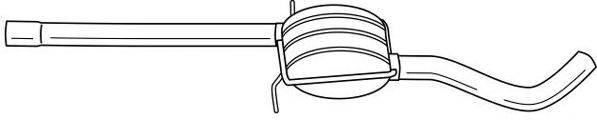 SIGAM 50495 Середній глушник вихлопних газів