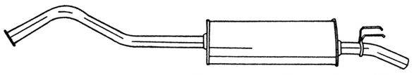 SIGAM 50619 Глушник вихлопних газів кінцевий