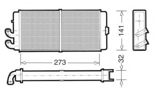 CTR 1228004 Теплообмінник, опалення салону