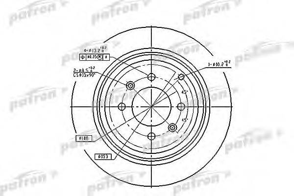 PATRON PBD2781 гальмівний диск