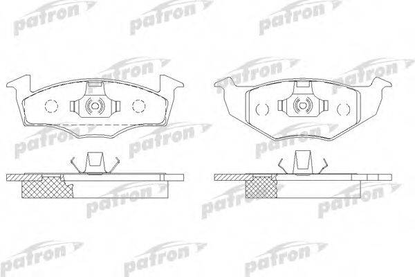 PATRON PBP1101 Комплект гальмівних колодок, дискове гальмо