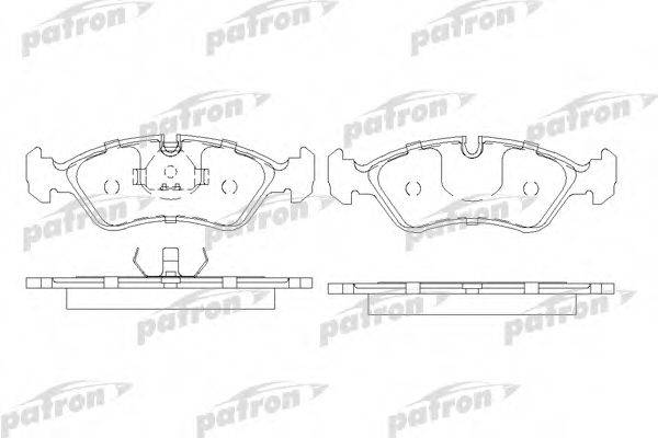 PATRON PBP584 Комплект гальмівних колодок, дискове гальмо