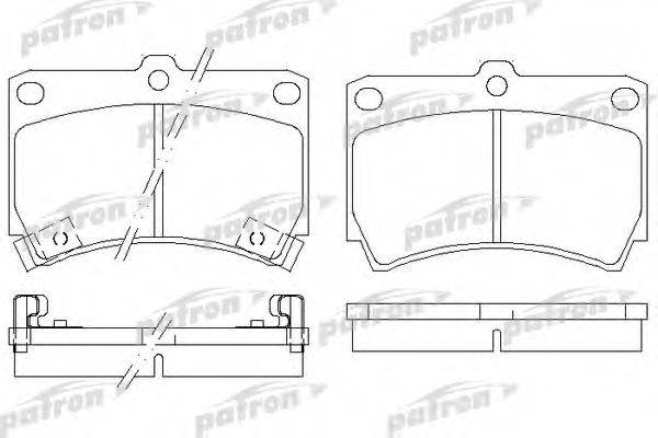 PATRON PBP715 Комплект гальмівних колодок, дискове гальмо