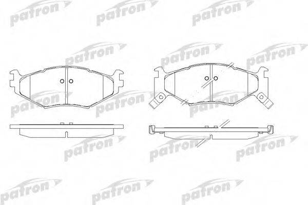 PATRON PBP977 Комплект гальмівних колодок, дискове гальмо