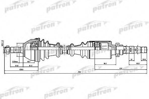 PATRON PDS0101 Приводний вал