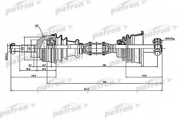 PATRON PDS1115 Приводний вал