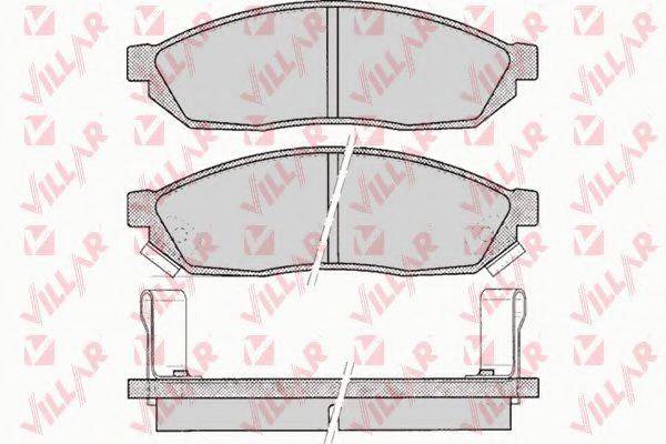 VILLAR 6260075 Комплект гальмівних колодок, дискове гальмо