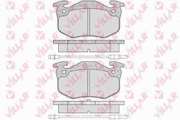 VILLAR 6260201 Комплект гальмівних колодок, дискове гальмо