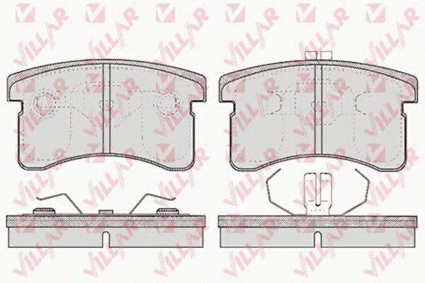 VILLAR 6260458 Комплект гальмівних колодок, дискове гальмо