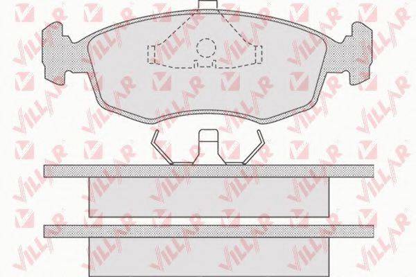VILLAR 6260678 Комплект гальмівних колодок, дискове гальмо