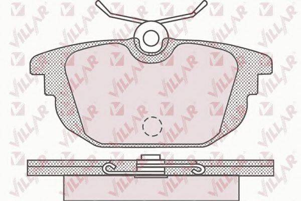 VILLAR 6260736 Комплект гальмівних колодок, дискове гальмо