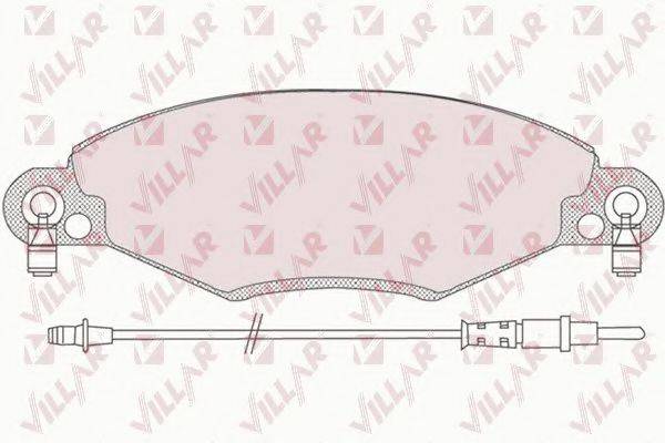 VILLAR 6260799 Комплект гальмівних колодок, дискове гальмо