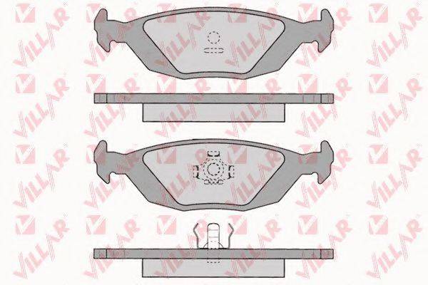 VILLAR 6260887 Комплект гальмівних колодок, дискове гальмо