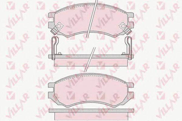 VILLAR 6261008 Комплект гальмівних колодок, дискове гальмо
