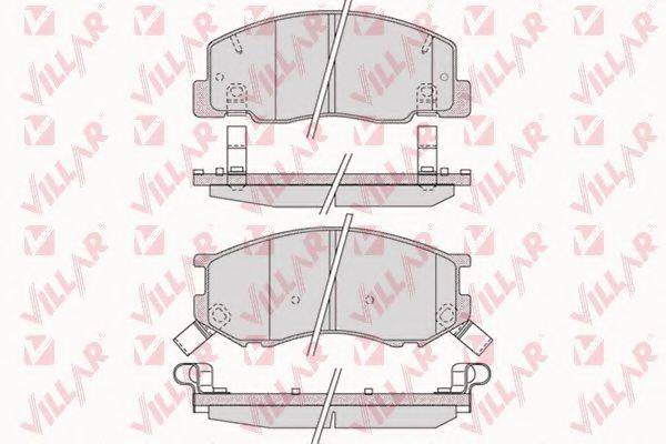 VILLAR 6261021 Комплект гальмівних колодок, дискове гальмо