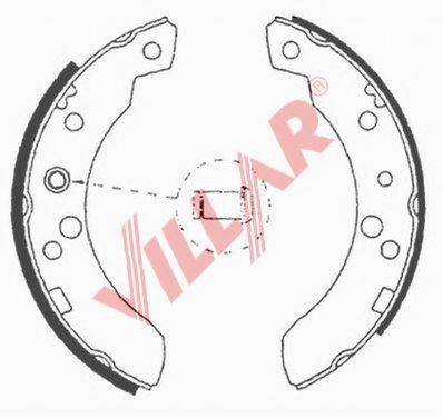 VILLAR 6290611 Комплект гальмівних колодок