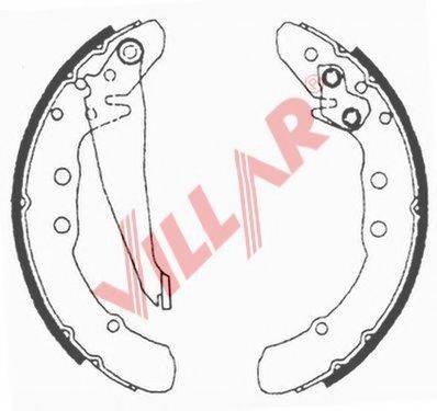 VILLAR 6290616 Комплект гальмівних колодок