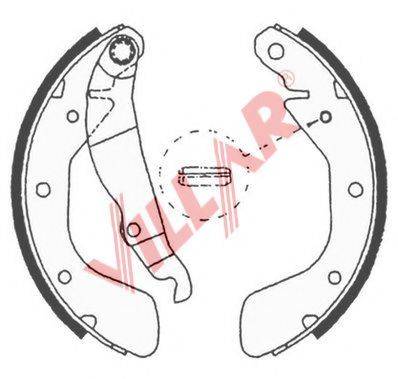 VILLAR 6290618 Комплект гальмівних колодок