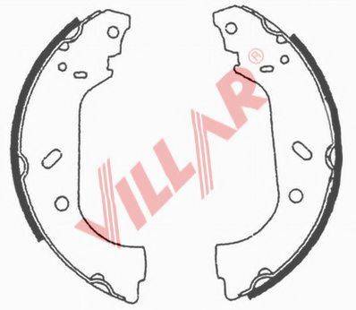 VILLAR 6290639 Комплект гальмівних колодок